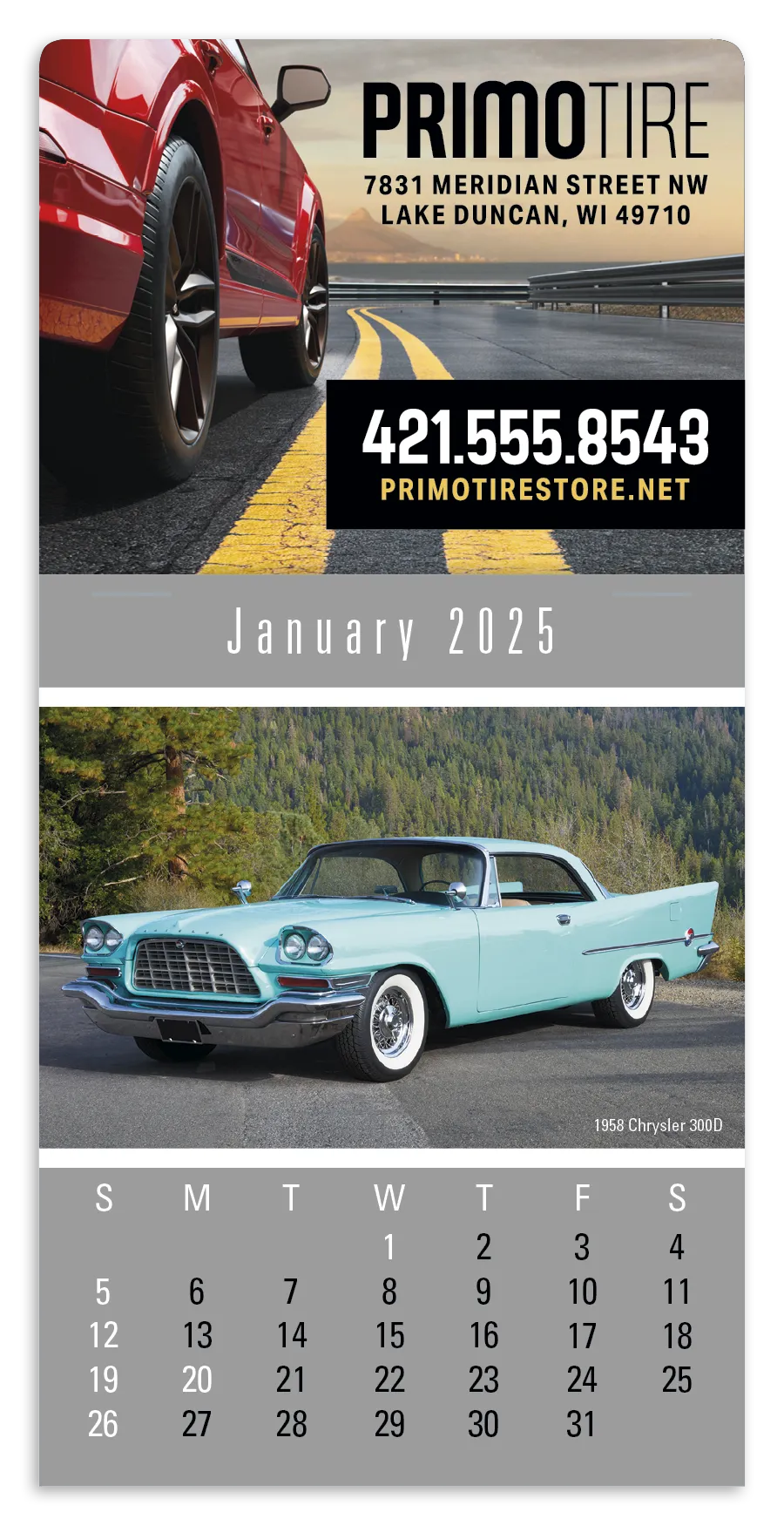 PR13609-4C-Press-N-Stick-Header-Cruisin-Cars-Calendar-13-Month.webp PR13609 4C Press N Stick Header Cruisin Cars Calendar 13 Month