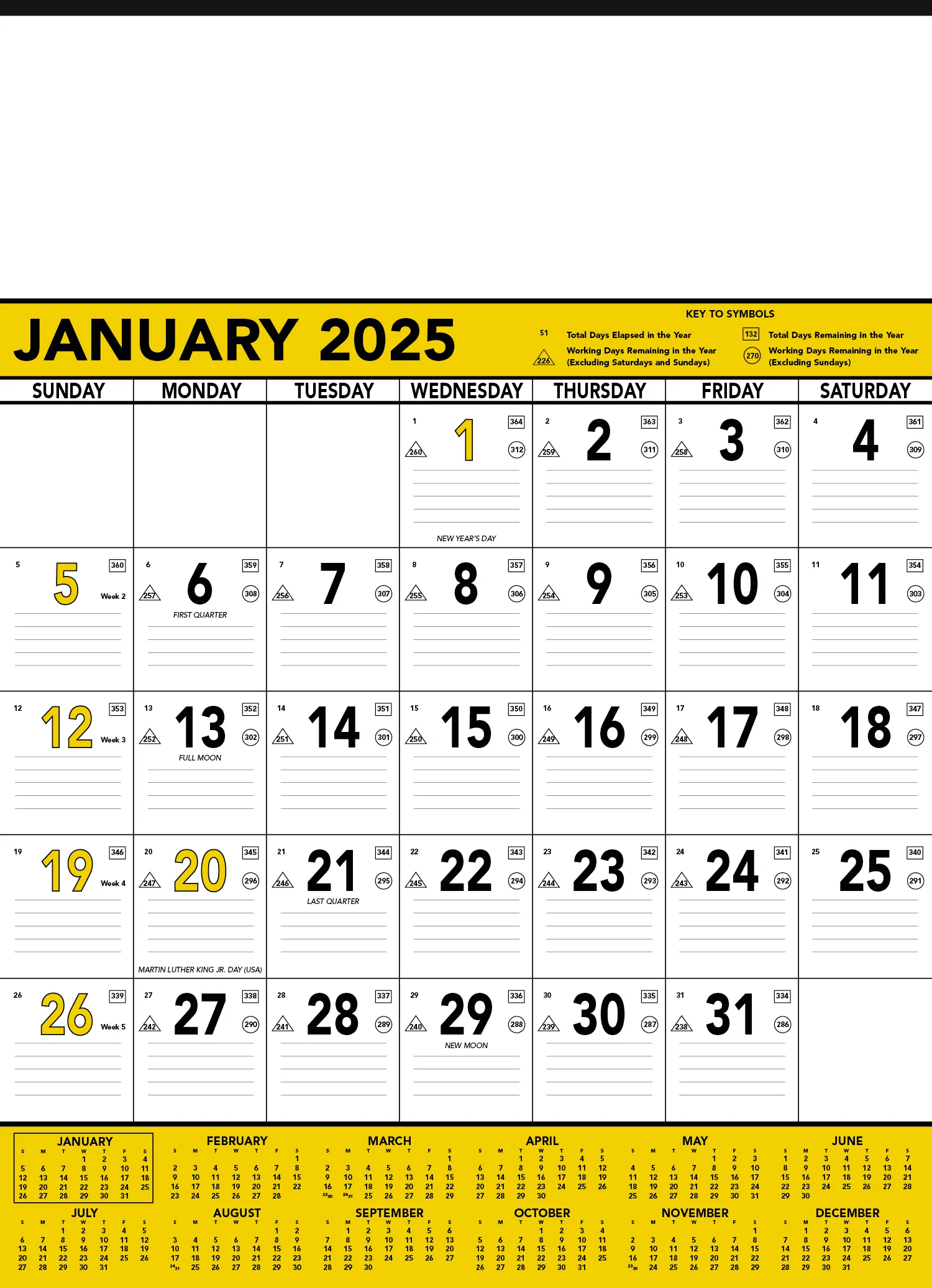 PR15405-Triumph-Calendars-Yellow-Black-Contractor-Memo.webp PR15405 Triumph Calendars Yellow Black Contractor Memo