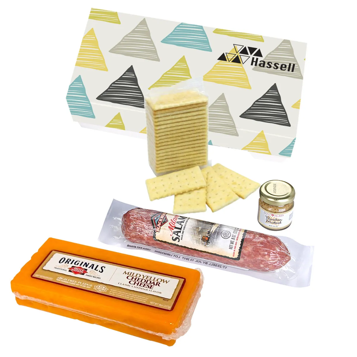 Custom Promotional Products 27 PR22005 Charcuterie Gourmet Meat Cheese Sampler Set In Gift