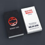 Akuafoil Business Cards | Akua Foil Business Cards Vertical Automotive Industry | PrintMagic