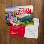 Akuafoil Postcards Horizontal Rectangle All Rounded Corner Direct Mail EDDM Holiday Travel Promotion Restaurant Real Estate Personalized | Printmagic