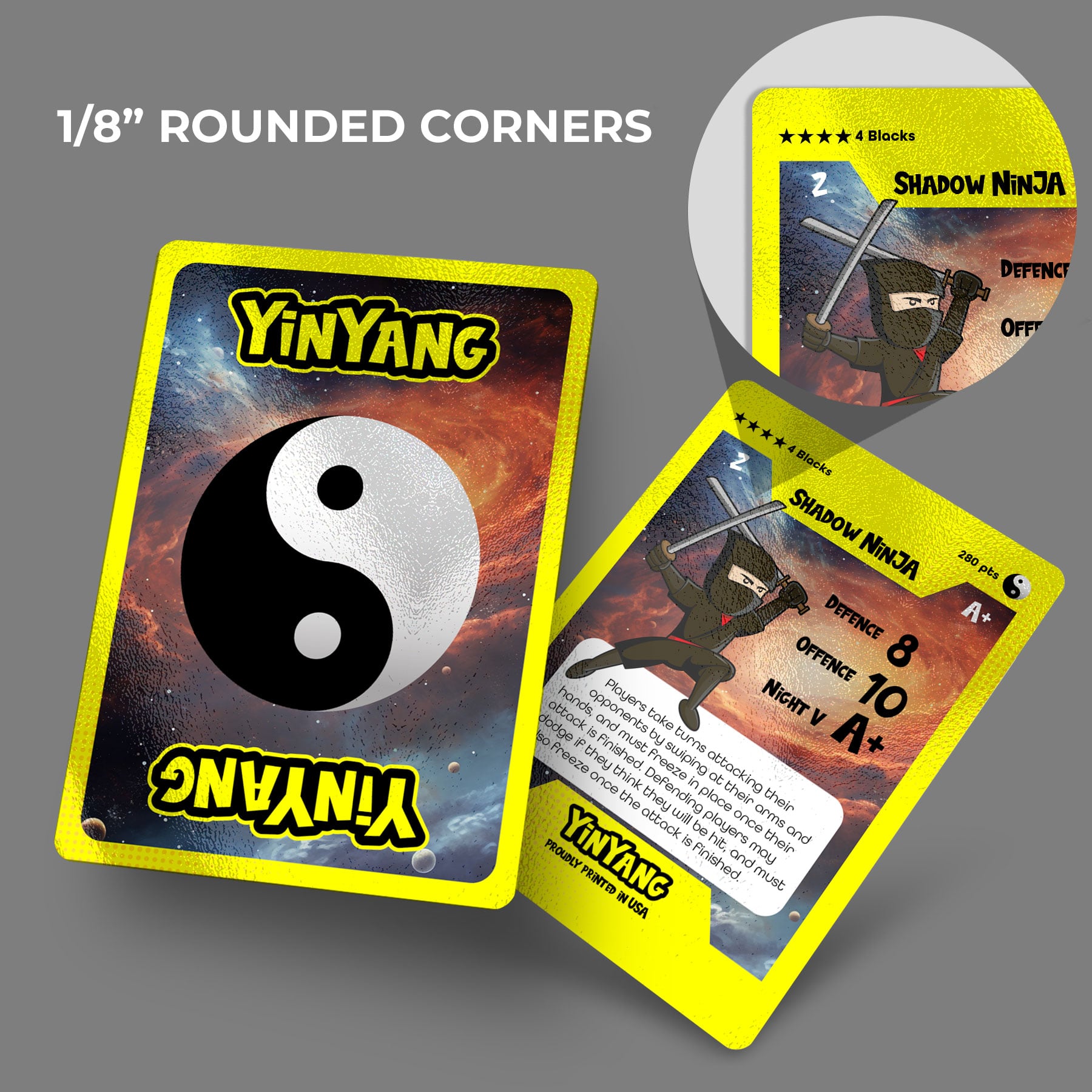 Akuafoil inline foil Vertical Full Color Rounded Corners Trading Cards sports Collectible Pokemon Sports Superheros TOPPS Marvel | PrintMagic