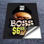 Street & Sidewalk Decals | Alluminium Floor Decals Restaurant Offer Direction Signs and Anti-slip, non-skid, and textured finish | PrintMagic