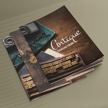 Art Booklets | antique collection Booklets with Saddle-Stitched (Stapled) with Standard Gloss Text-100lb and Aqueous Coating| Print Magic