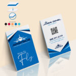 Blue Core Color Ultra-thick Premium Business Card Avaiation