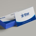 Ultra Thick Painted Edge Business Cards | Blue Ultra Thick Painted Edge Business Cards | PrintMagic