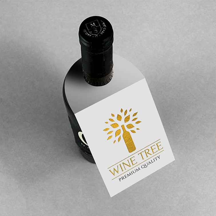Bottle-Neck-Foil-Hang-Tags-1.jpg Bottle Neck Foil Hang Tags | Silk lamination on Premium Gloss paper stock Gold Foil | PrintMagic