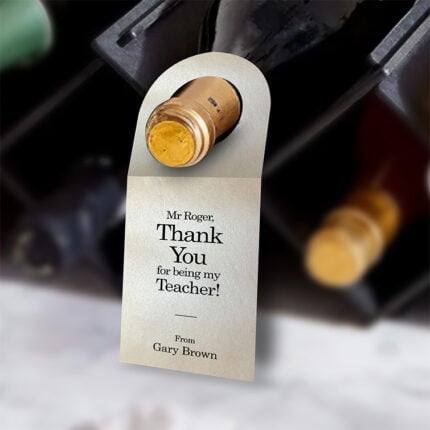 Bottle Neck Pearl Metallic Hang Tags Special Occasion Gifting tags events celebration appreciation | Printmagic