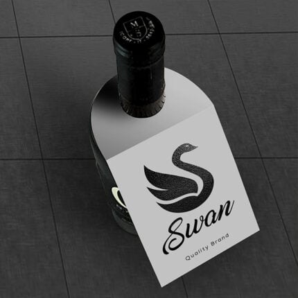 Bottle Necker Hangtags metallic blackfoil premium product branding wine beer Special Occasion | Printmagic