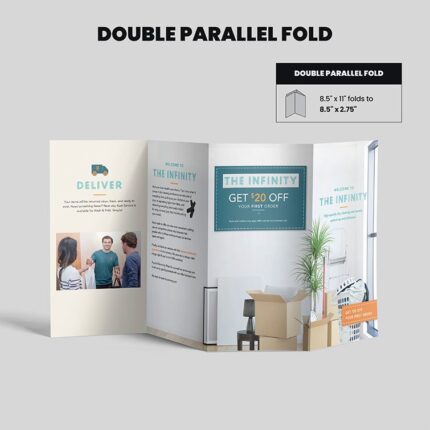 Print Products | Fold Option: Double-Parallel-Fold for Brochures