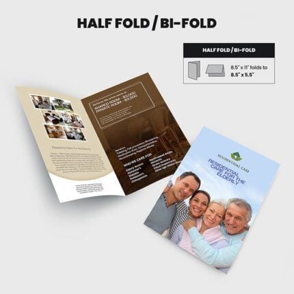 Print Products | Fold Option: Half-Fold for Brochures