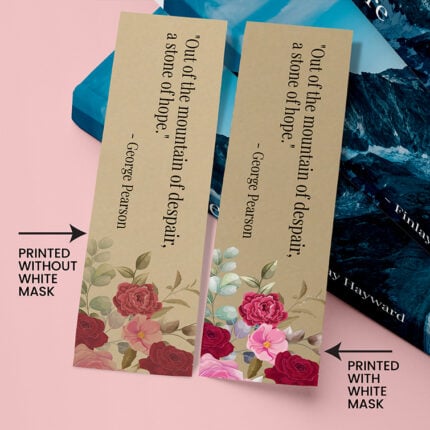 Brown Kraft Bookmarks Eco Friendly Multicolor events book fairs premium paper stocks Sales Branding Marketing Real estate Personalized Bookmarks With WIthout White Mask | Printmagic