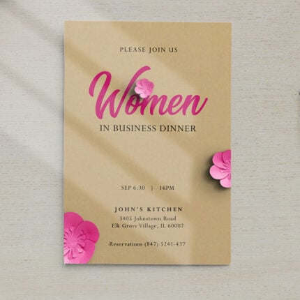 Brown Kraft Invitation Cards Vertical Rectangle Save the date RSVP Wedding Guest Birthday Graduation Retirement Parties economical Fundraising Event Premium Stock