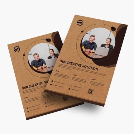 Brown Kraft Sales Sheet | Brown Kraft Sales Sheet Printing | Brown Kraft Sales Sheet With Print Side Front & Back And Thick Brown Kraft Uncoated Paper Stock | Print Magic