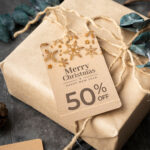 Brown Kraft Hang Tags Rounded Corner | Eco-friendly paper stock with a natural look And Light brown color with visible flecks of natural fibers | PrintMagic