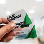 Business Card Plastic Clear Cards Square Rounded Corners Real Estate | PrintMagic