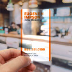 Plastic Business Cards | Business Card Plastic Clear Cards Vertical Rectangle Rounded Corners Restaurant Agent | PrintMagic