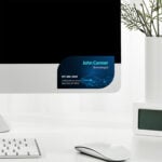 Horizontal-Leaf Business Card Stickers Printing | PrintMagic