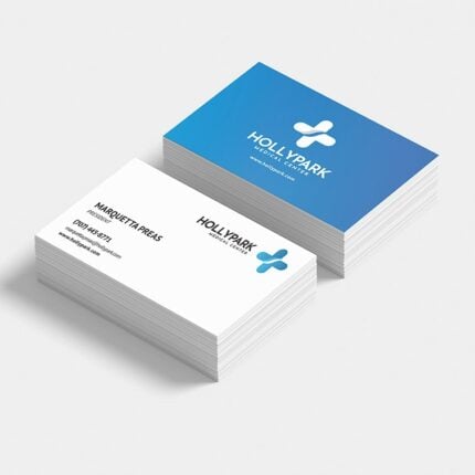 Medical center Business Cards Printing, Custom Standard Business cards | Matte Coating Medical center Business Cards With Black Premium Gloss | Print Magic