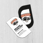Leaf Business Cards | Business Cards Leaf Shape Vertical Automotive Industry | PrintMagic