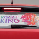 Perforated Vehicle Decals | Perforated Adhesive Vinly 6mil Material Printed Side Front Only Car Window Perforated Decal | Print Magic