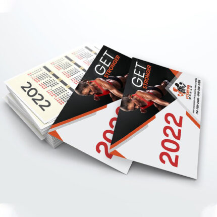 Vertical Rectangle Card Calendar Printing | PrintMagic