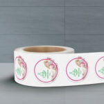 Circle Labels Unwind Bottom Texture Eggshell Felt cut to size roll labels High Quality Stock various size shapes | Printmagic