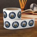 Circle Labels Unwind Left Semi Gloss cut to size roll labels High Quality Stock various size shapes | Printmagic