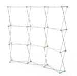 Curve Velcro Fabric Pop Up Display - Trade Show - Aluminum Frame Expanded | PrintMagic