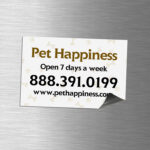 Custom Magnet Horizontal Rectangle Pet shop Fridge Magnets high visibility 17pt magnetic stock UV Coating Refrigerators and file cabinets | PrintMagic