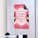Custom Magnet Vertical All Rounded Corners 17PT Magnetic Stock Save the date events Placement On refrigerator filing cabinet toolbox locker cupboard metal surface | PrintMagic