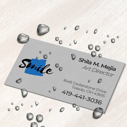 Endurace Business Cards | Horizontal Rectangle Waterproof Paper - 10 pt. Paper Stock printed Fornt Side Business Cards for Director | PrintMagic