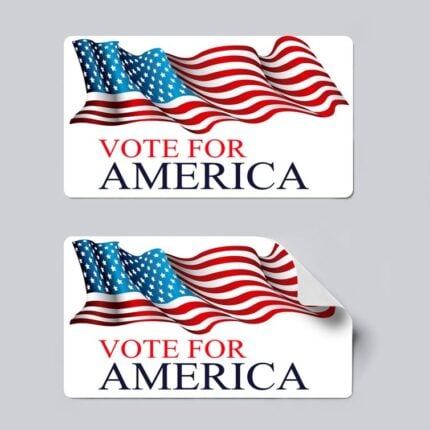 political stickers | Campaign & Political Stickers Printing | Premium Political Stickers With 70lb Gloss Sticker Paper And UV Coating Front | Print Magic