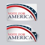 Campaign Stickers Printing, Premium Political Stickers, UV Coating Stickers