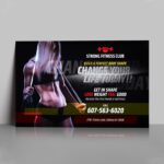 Foil Flyers Printing, Premium Fitness Club Flyers, Silver Foil Flyers