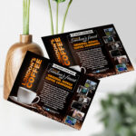 Copper Foil Flyers Horizontal Rectangle Cafe Restaurant Coupon Spa Educational Events Branding Promotions Quick and Easy High Quality Premium Stock Affordable Printing | PrintMagic