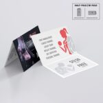 Raised Silver Foil Greeting Cards Folded printing, Print Professional Greeting Cards, foil pressed cards, foil cards, foil stamp cards