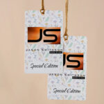 Copper Foil Hang Tags | Custom Copper Foil Hang Tags with silk lamination and Spot UV coating | Custom Copper Foil Rectangle Hang Tags | Copper Colored Premium Hang Tags| Hang Tag Printing | PrintMagic