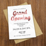 Rose Gold Invitation Cards | Weddings, Engagement, Promotions Events Store Opening Invites | Premium Foil Invitation Cards | Rose Gold Foil Invitation Cards with Envelopes | Foil Invitation Card Printing