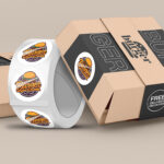 Food Labels Circle Unwind Left Semi Gloss Nutrition ingredients healthcare cut to size roll labels High Quality Stock various size shapes | Printmagic