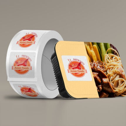 Food Labels Square Round Corner Unwind Bottom Texture Eggshell Felt Nutrition ingredients healthcare cut to size roll labels High Quality Stock various size shapes | Printmagic