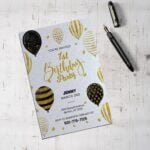 Order Pearl Metallic Invitation Cards