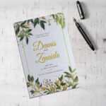 Custom Pearl Metallic Invitation Cards