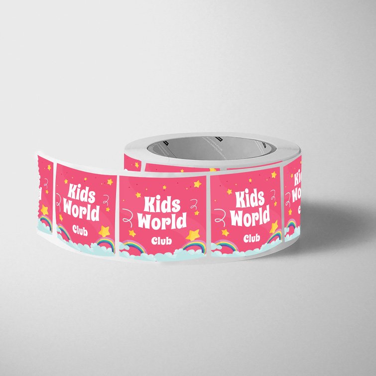 labels for kids | Kids Labels Printing | Premium Kids Roll Labels With White BOPP And Unwind Direction Left Of Copy | Print Magic