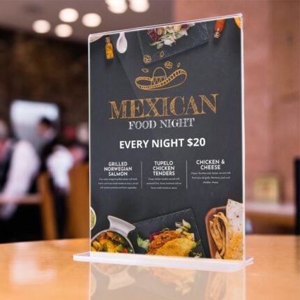 Custom Take Out Menus | Restaurant Take Out Menus with Standard Gloss Text-100lb and FLAT - No Folding & Scoring and printed Full color front and back | PrintMagic
