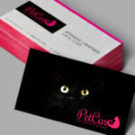 Ultra Thick Painted Edge Business Cards | Metallic Hot Pink Ultra Thick Painted Edge Business Cards | PrintMagic