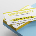 Ultra Thick Painted Edge Business Cards | Metallic Yellow Ultra Thick Painted Edge Business Cards | PrintMagic