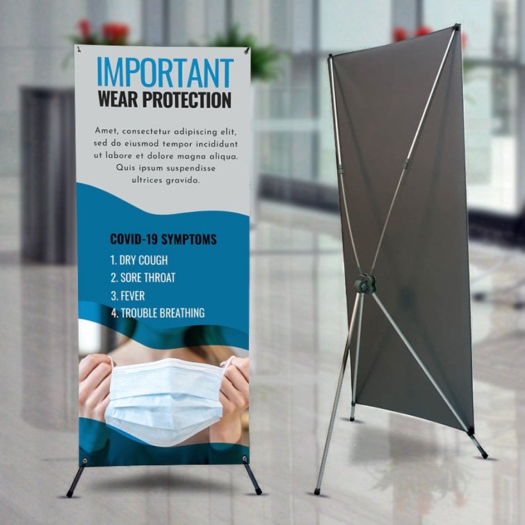 Multifunctional-Adjustable-X-Banner-Stands.jpg Multifunctional Adjustable X-Banner Stands | X-Banner Stands | X - Style Frame Stand 1-sided Banner Stand with Locking tripod stand design and built-in hooks for quick set up | Print Magic