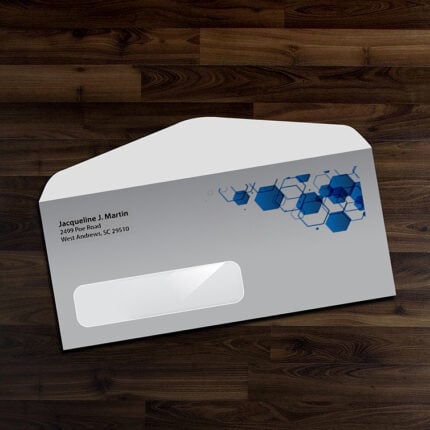 #10 Envelopes ( 9.5″ x 4.125″ ) | No10 Envelope Window Printing Front Only with White Premium Opaque-70lb (Opaque Uncoated Text-70lb) paper stock | PrintMagic