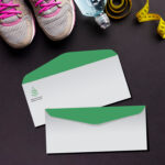 No10 Envelopes OutSide Back Flaps Full Color Only 9.5x4.125 customized Business Greeting cards Invitation Budget #10 Pocket Window Self Seal Security Envelope | Printmagic
